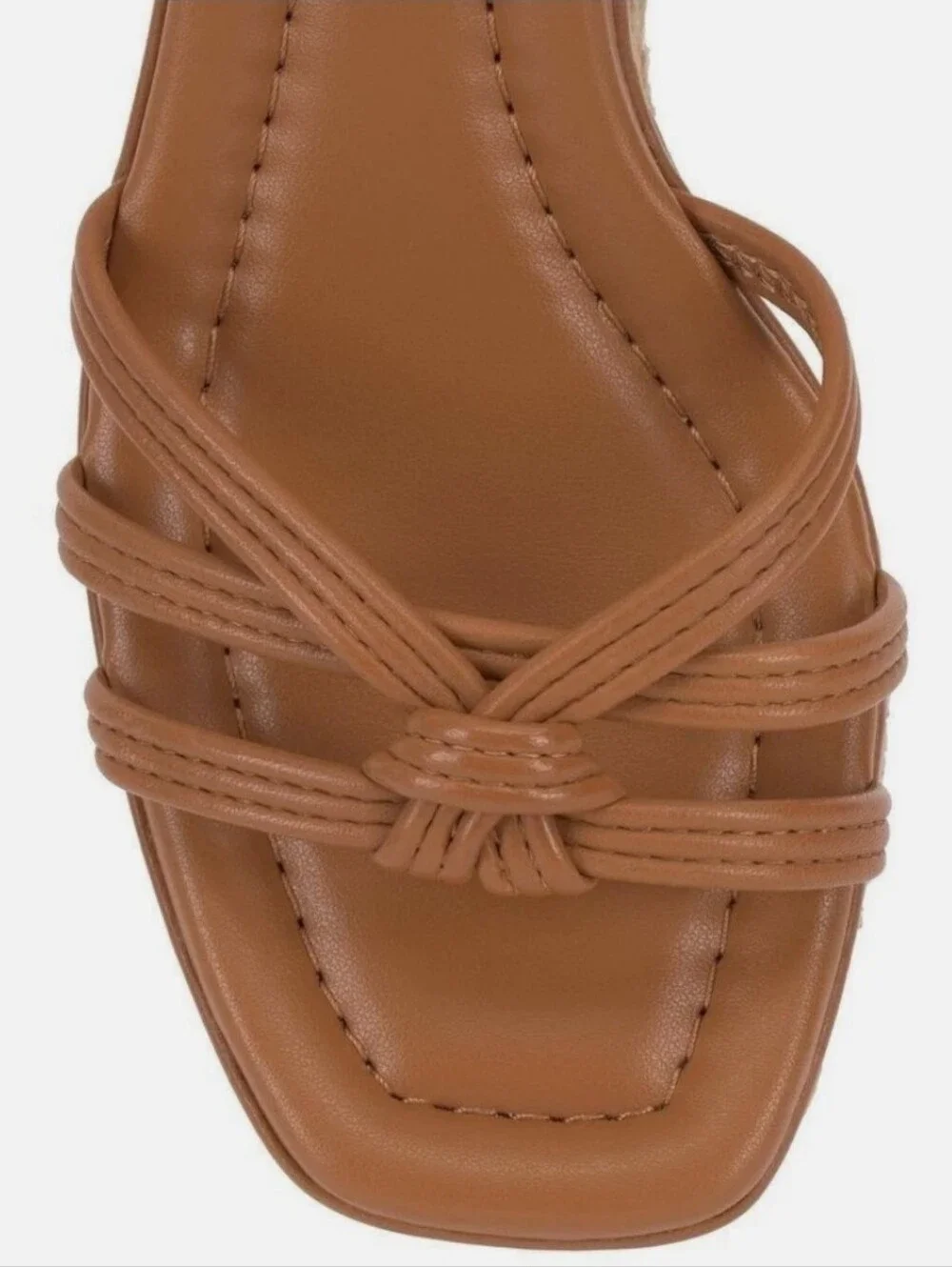New w/Box Vince Camuto Loressa Genuine Leather Espadrille Platform Wedge Sandals